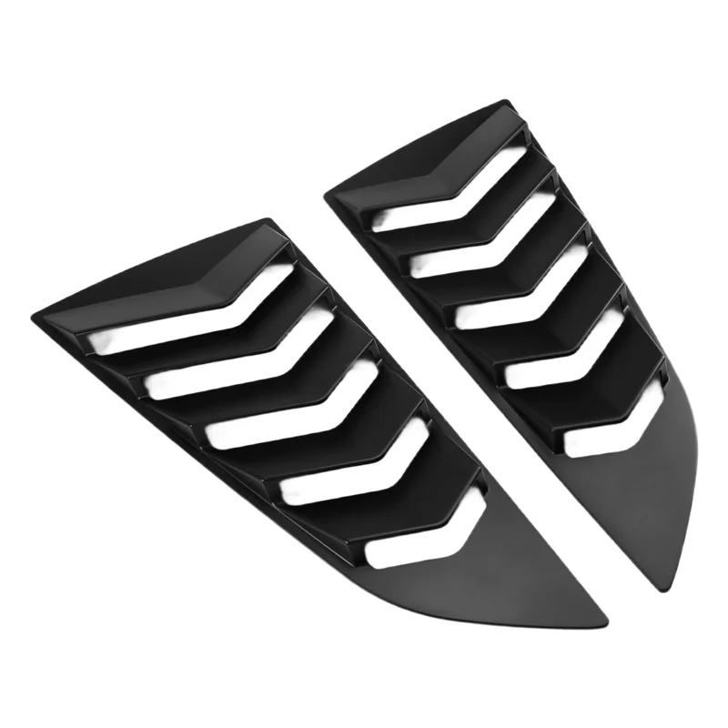 

Rear Louver Window Side Shutter Decoration Cover Sticker Vent Scoop Trim For Ford Mustang 2024 - 2025