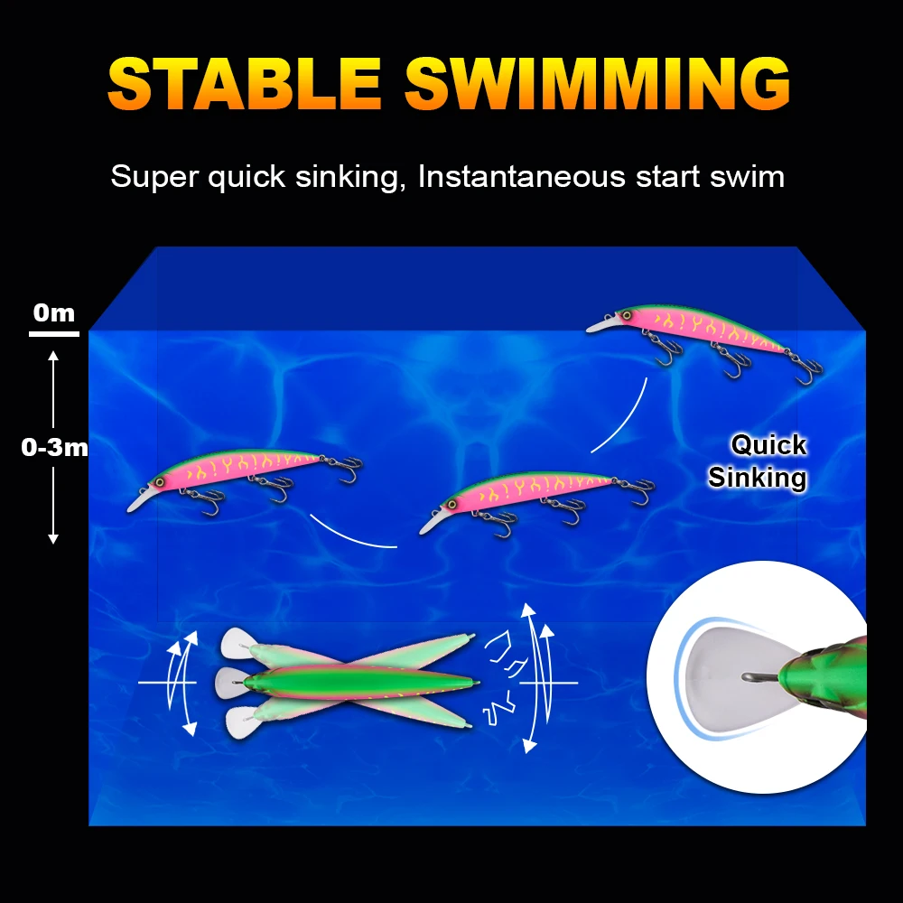 GREENSPIDER 110mm/39g Para Pesca Isca Artifical Leurre Souple Fishing Lure Wobbler Hard Minnow Fishing Lure ABS Plastic Bait