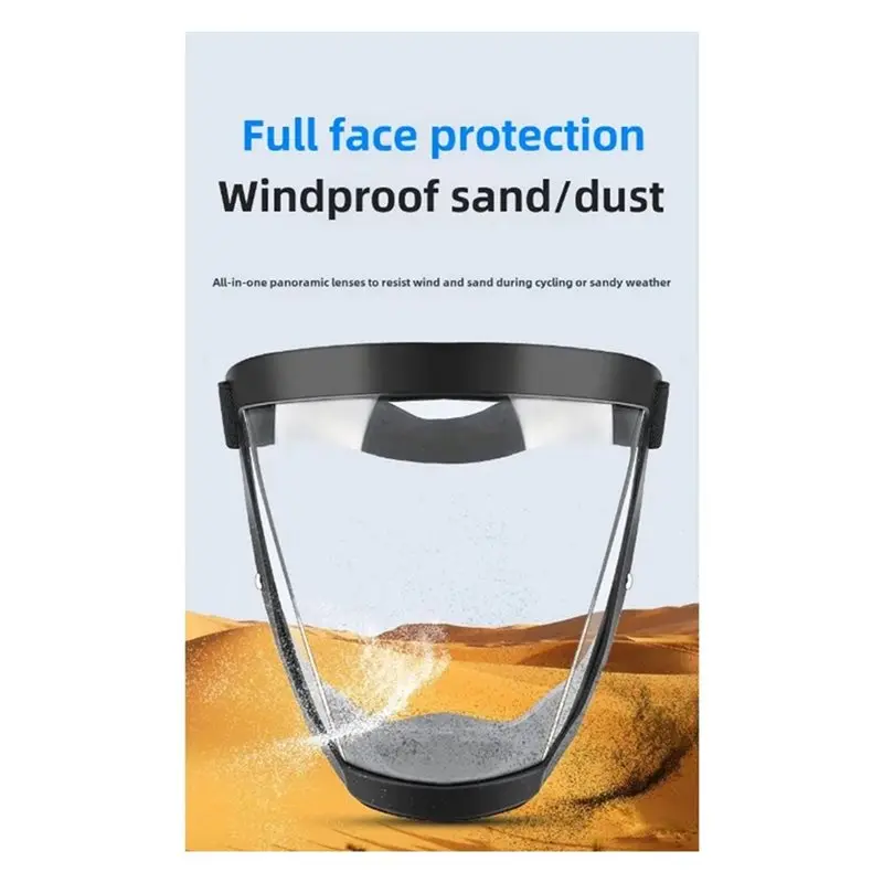 ABBY-HD Anti-stof, anti-druppel, anti-rook Volledige gezichtsbeschermbril Elektrisch lassen Rijden Beschermend masker