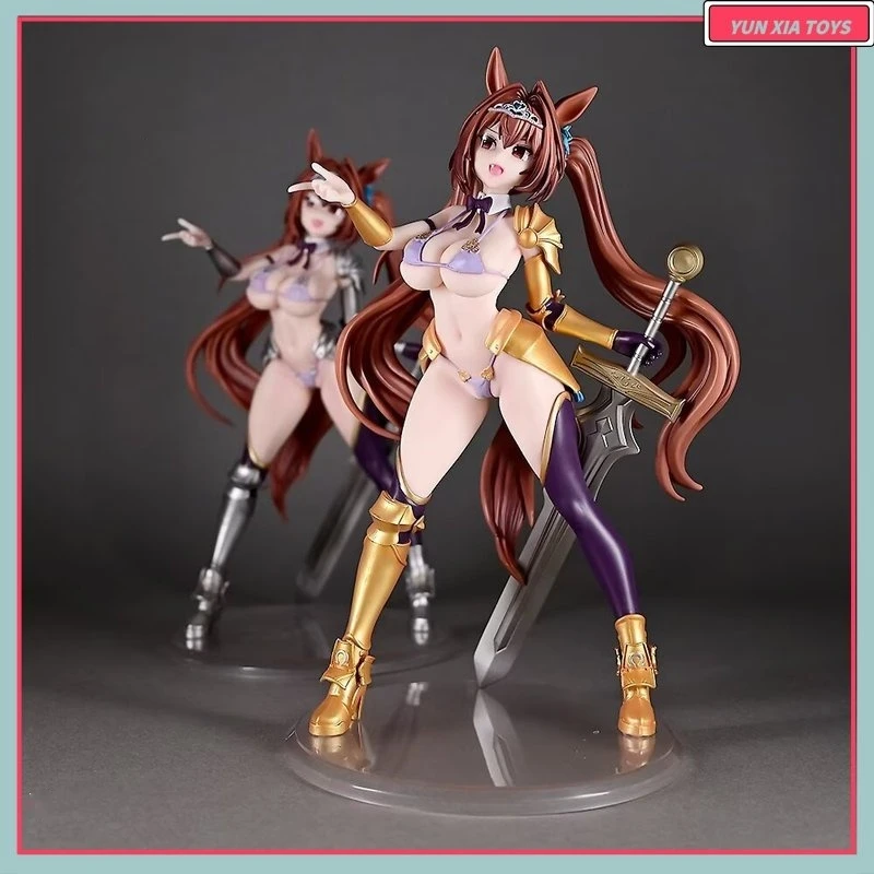 

Довольно Дерби ​ ​ Сияющий купальник Daiwa Scarlet Shining, 25 см, версия. Золотая или серебряная стоячая поза, аниме, ПВХ фигурка, статуя, подарок ​