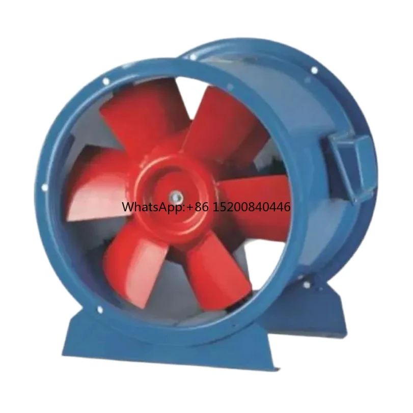 HTF-I 12-6 18.5kw 62000m3/h 624pa External motor explosion-proof axial flow fan for paint booth exhaust fan, 380V 400V