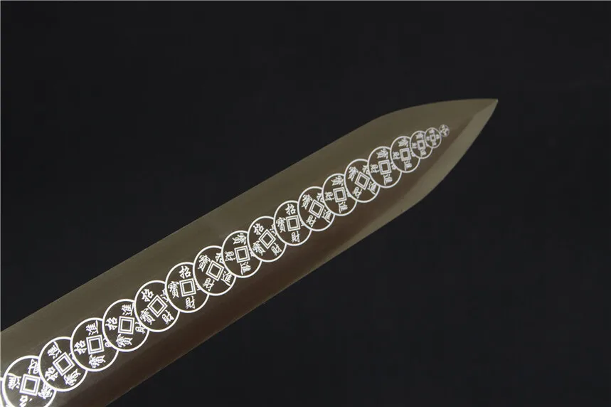 123cm God of Wealth Sword Medieval katana Battle Preparation full tang Manganese Steel Edge Cutting Ninja Kung Fu Martial Arts K