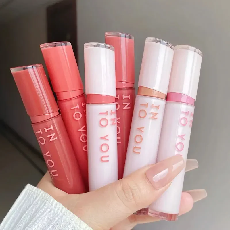 INTO YOU Mirror Lip Non-stick Cup Mirror Glaze Moisture Lipstick Velvet Matte Matte Lip Gloss Beauty Makeup