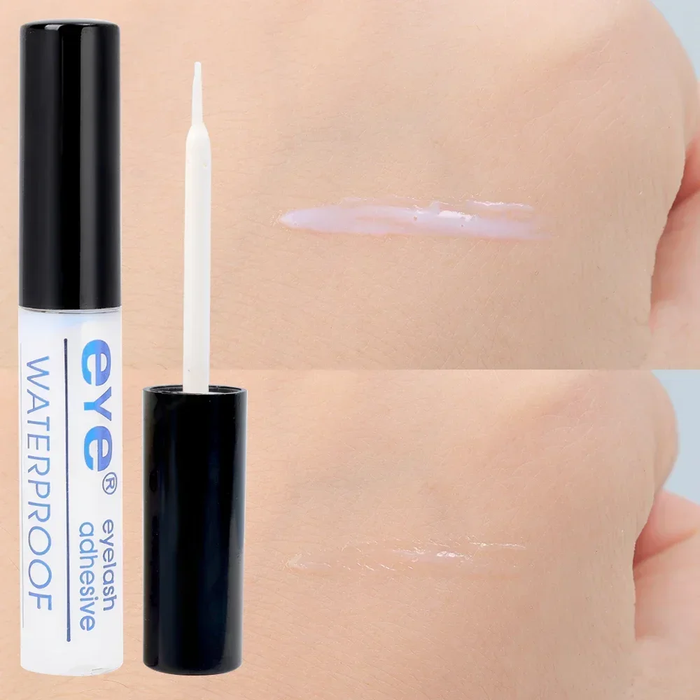 Colle à séchage rapide pour faux cils, outils de maquillage d'extension de cils, longue durée, imperméable, cils blancs transparents, adhésif de bain