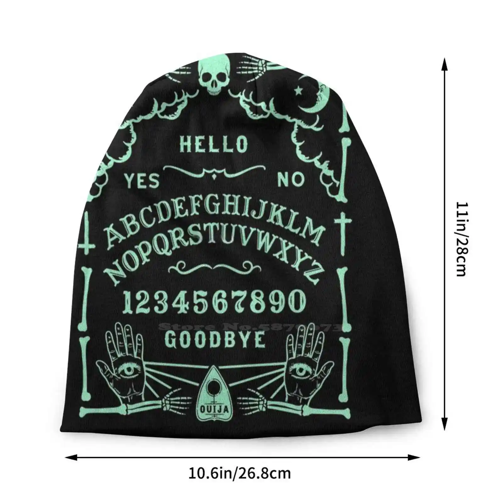 - Spirit Board Knitted Hat Warm Beanie Outdoor Caps Spirit Board Witch Board Spiritboard Occult Satanic Dark Arts Magick