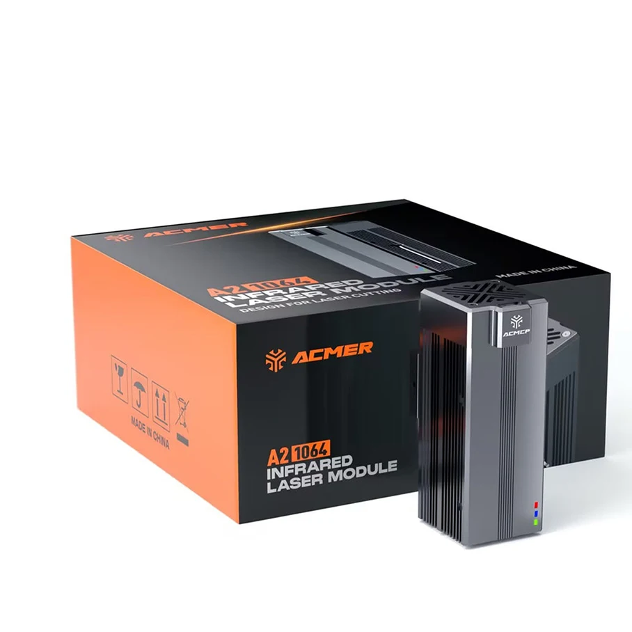 โมดูลเลเซอร์อินฟราเรด1064nm A2 Amber สำหรับการแกะสลักโลหะและพลาสติกเหมาะสำหรับ P1 P2 acmer