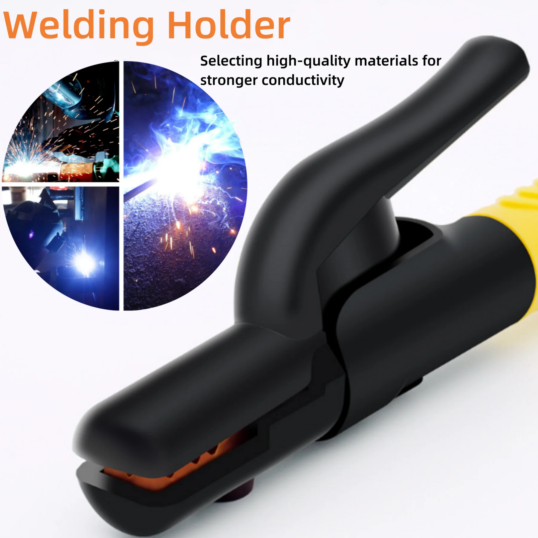 Eletrodo Soldagem Grampo Eletrodo Alicate de Cobre Roxo 500a800a Anti Slip e Anti Scald Handle Acessórios de Soldagem