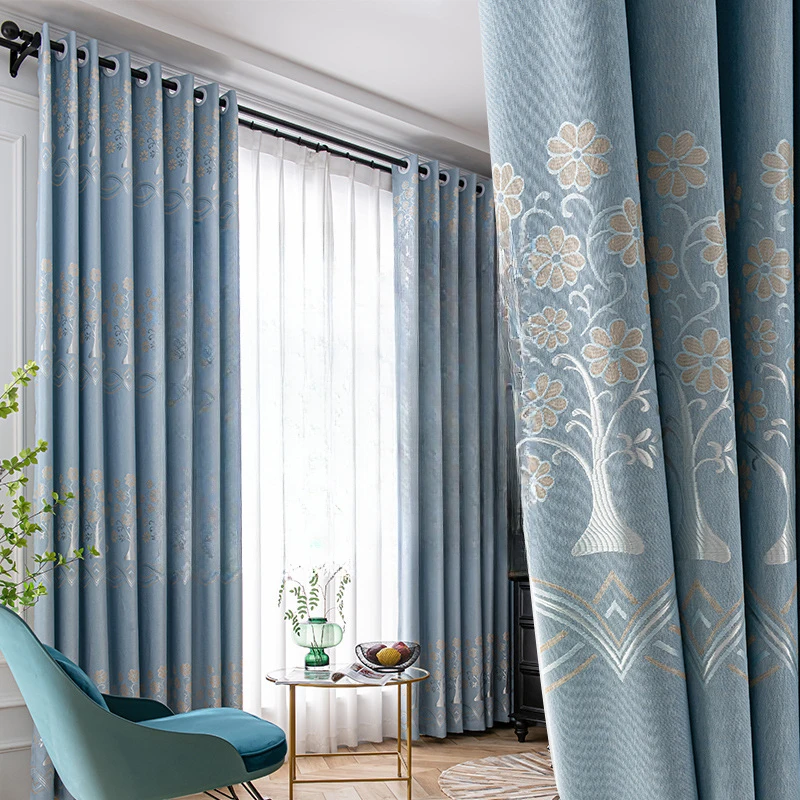

Light Luxury Bamboo Joint Small Tree Curtains High Blackout Bedroom Living Room Balcony Hotel Decoration Partition Door Shutter