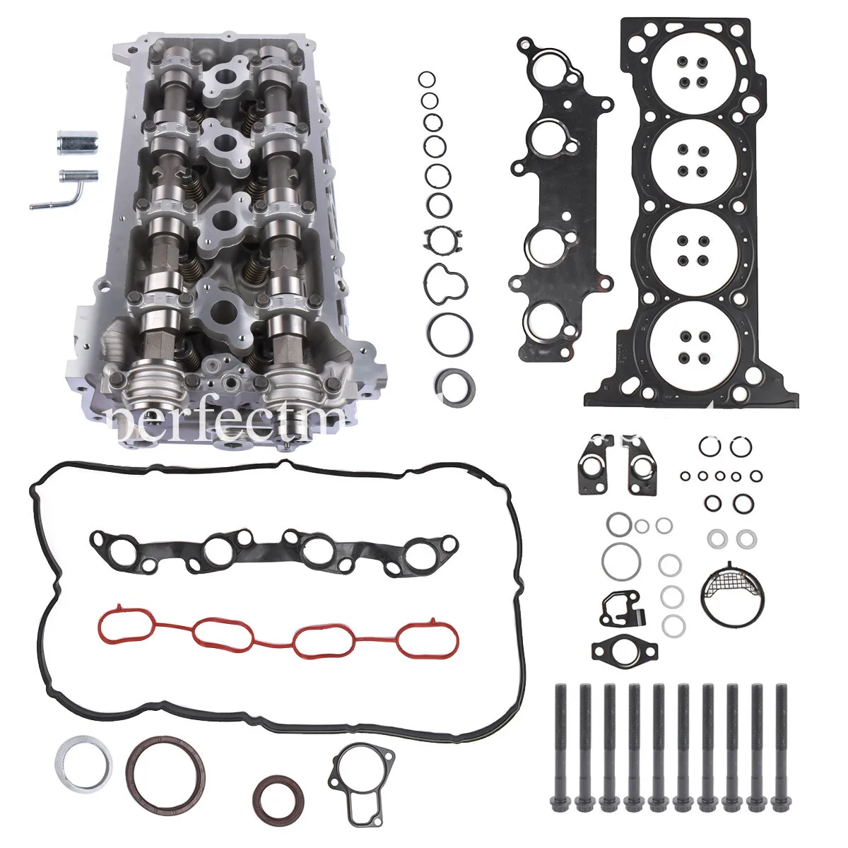Cylinder Head & Bolts & Gasket Set Fits Toyota 2.7L 2TR Tacoma 4Runner 2005-2015