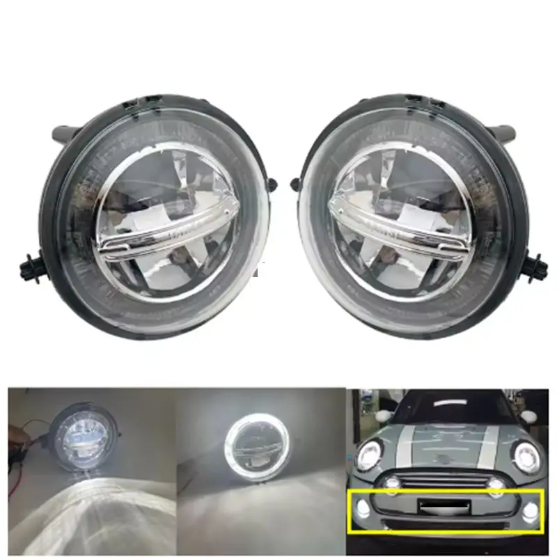 1 Set for M-ini Cooper DRL LED Daytime Running Lights Refit Car Fog Lamp Styling R55 R56 R57 R58 R59 R60 R61 Halo Angel Eyes