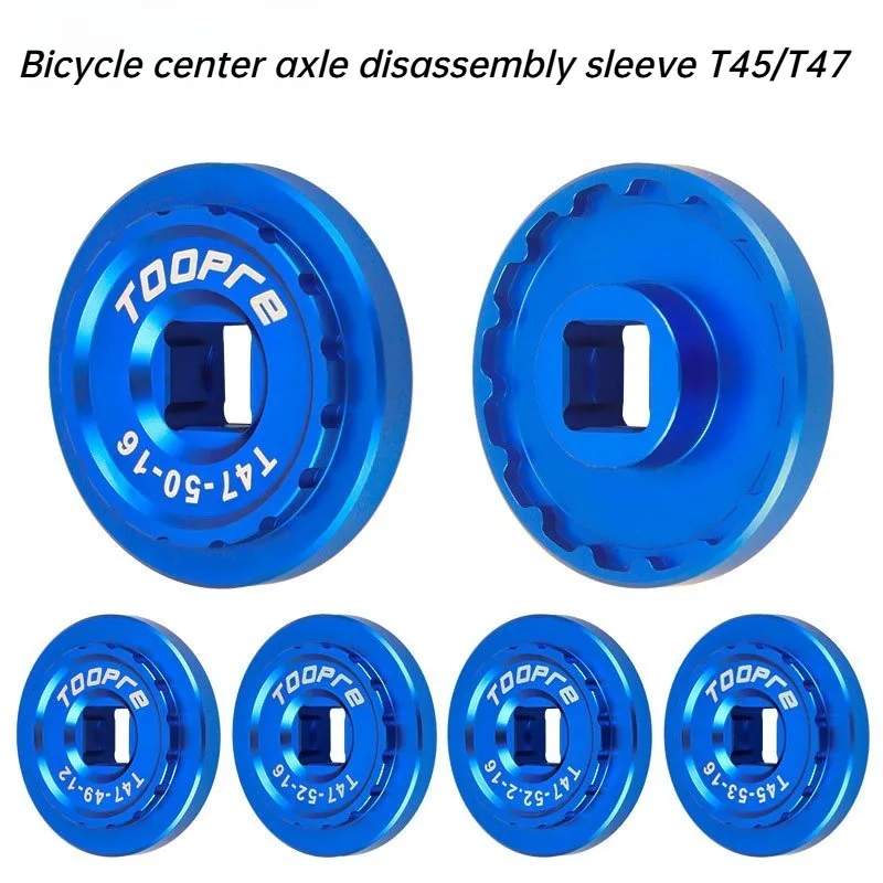 Fahrrad-Innenlager-Entfernungswerkzeug T45 T47 Gewinde-BB-Steckschlüssel für Rennrad- und Mountainbike-Kurbelgarnitur-Installation und -Reparatur
