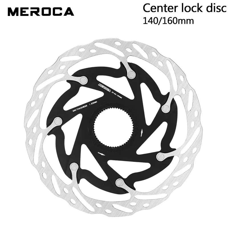 

MEROCA Bicycle Center Lock Rotor 140mm160mm hollow heat dissipation wind breaking For Road Mountain Bike Rotors Bike Accessories