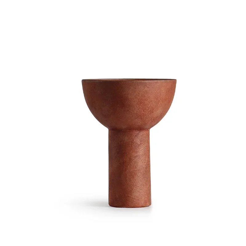 

Minimalist ceramic vase wabi-sabi wind ornament home jewelry Morandi color soft flower arrangement model room decoration