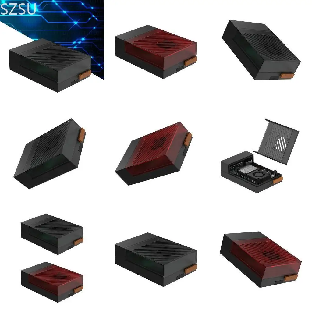 

Съемная съемная крышка SZSU Съемная крышка поддерживает установку защиты охлаждающего вентилятора для Argon Poly 5+ RPI 5 Доска