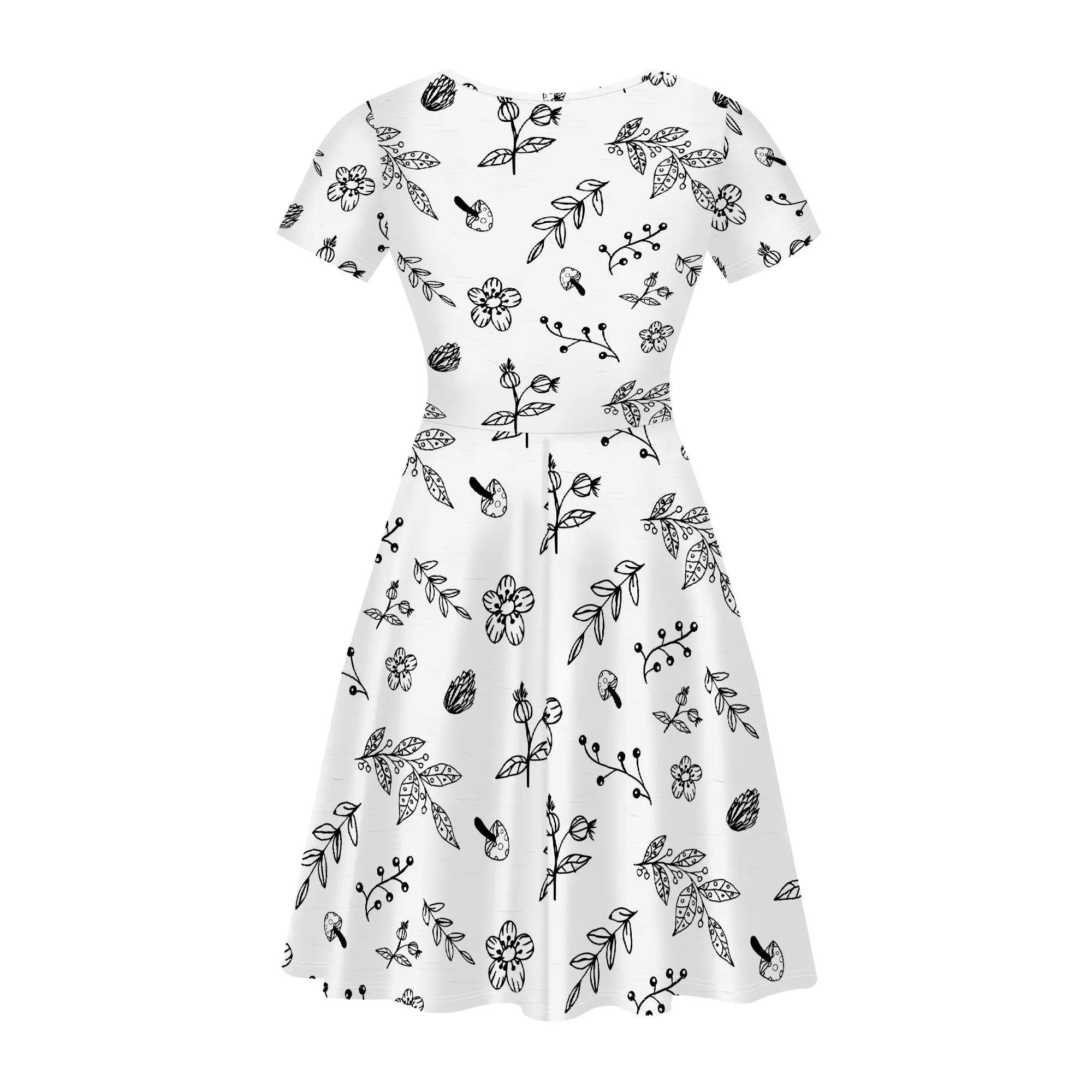 Women's clothing 2025 spring/summer new custom casual loose floral dress with suspender floral dress