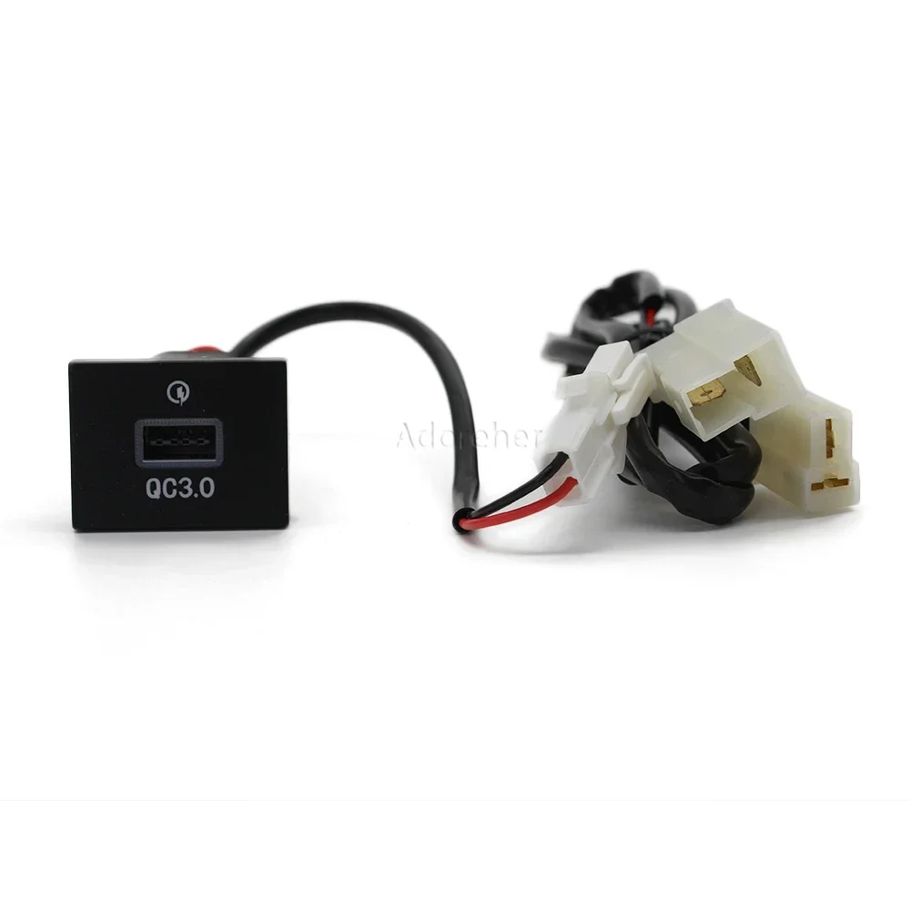 12V/24V Car Fast Charge Adapter USB QC3.0 Interface Socket Power Outlet Switch for Ford FOCUS 04-10 Electronics Accessories