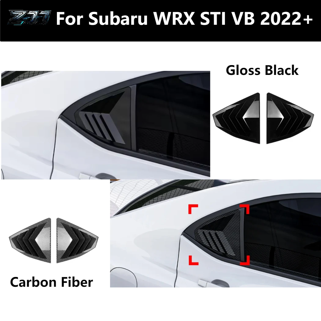 

New Triangle Window Louver Car Sticker Exterior Modification For Subaru WRX STI VB 2022+