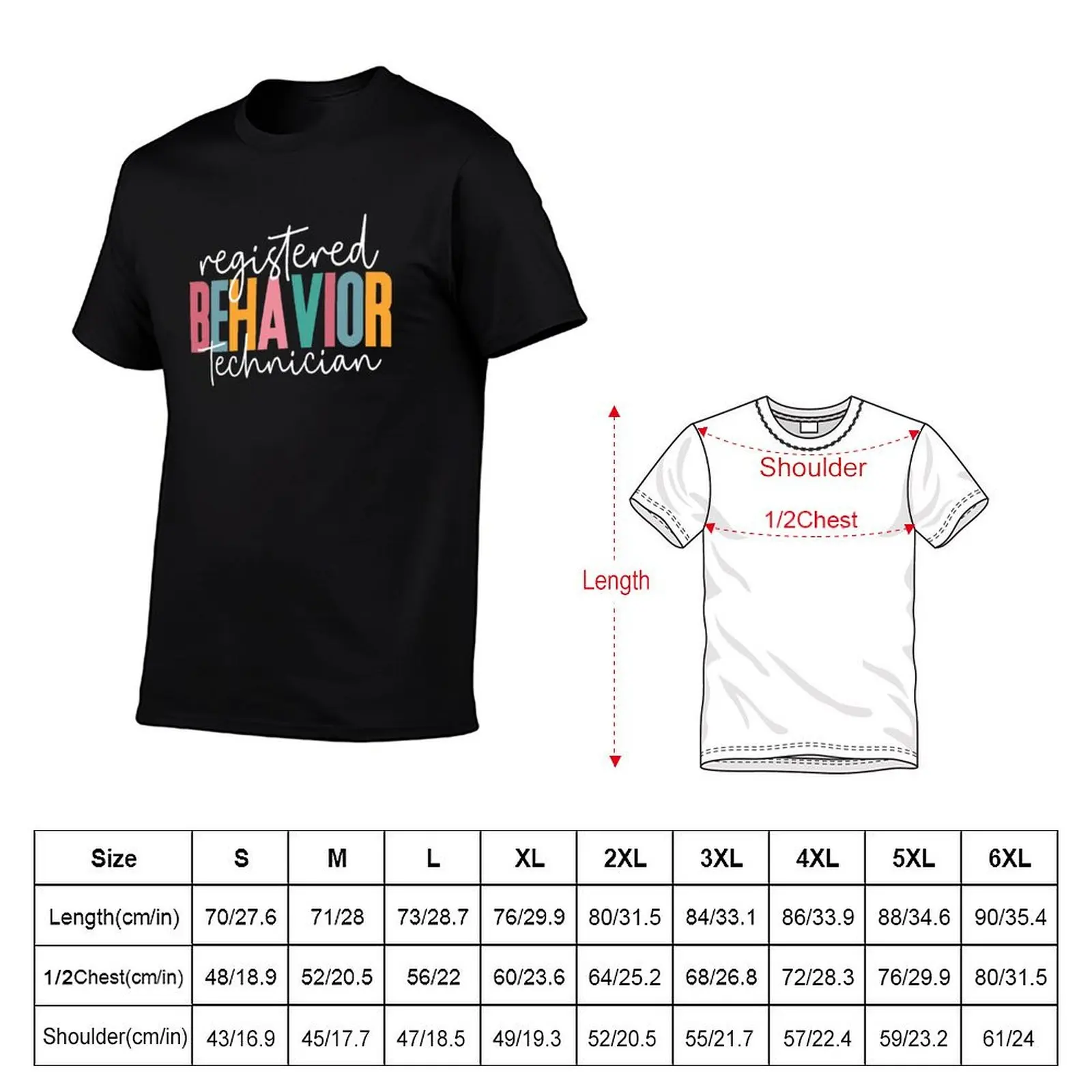 Registered Behavior Technician T-Shirt Personalized t-shirt blue archive boys whites mens tall t shirts