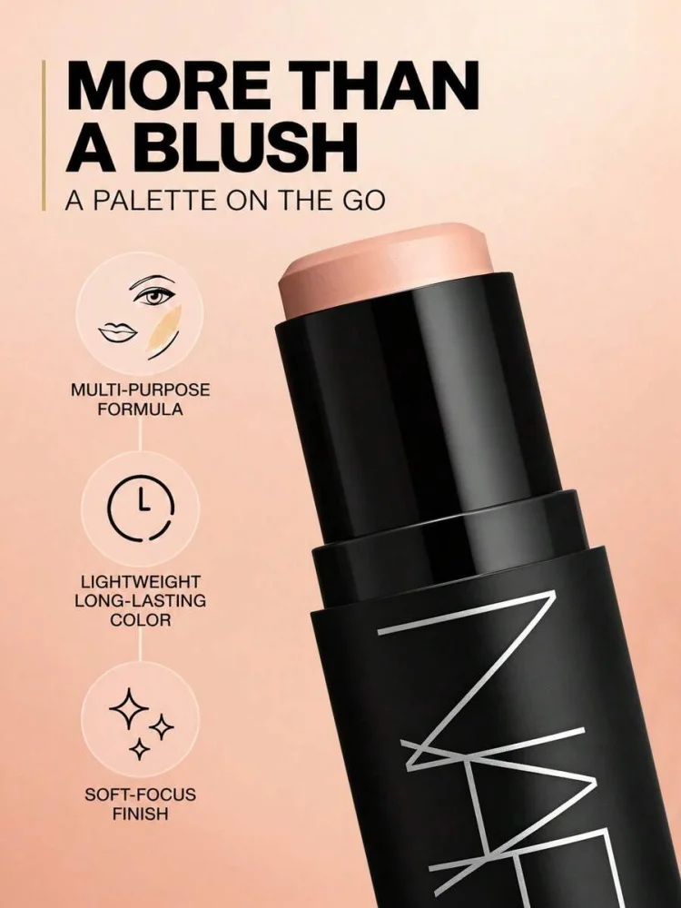 NARS iconic multi-purpose makeup stick can be used on the cheeks lips and eyes to effortlessly create a natural longlasting look