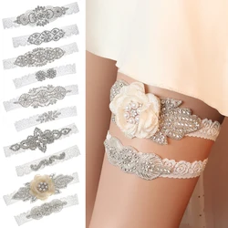 Sexy Fashion Lingerie Princess Garter Belt Bride Cosplay Party Accessories Bowknot Lace Elastic Leg Ring Bridal Leg Garter