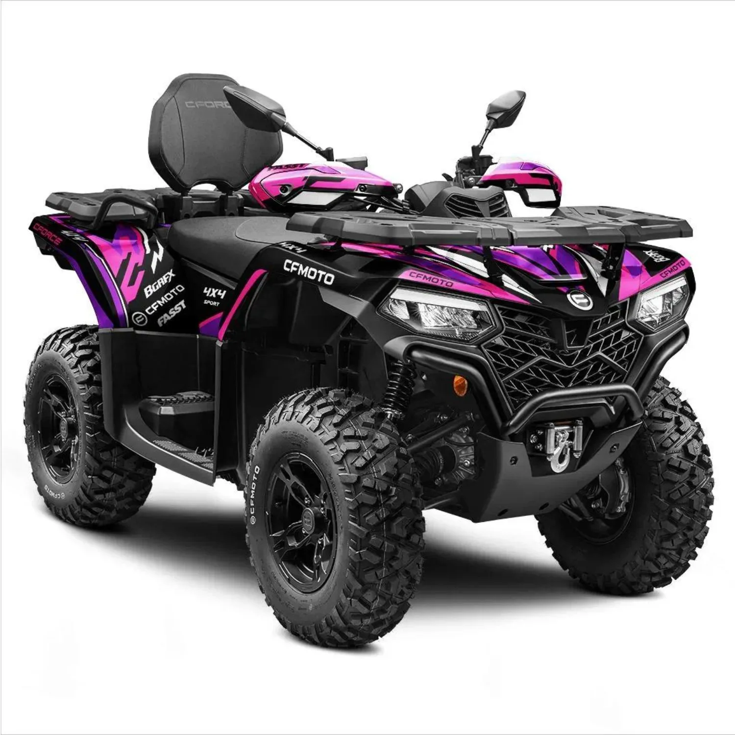 Body Fairing Sticker Decals Protective Quads / Atv 4x4 Full Graphic Kit For CFMOTO CFORCE 400+450+500+520 2022-2026  Design-23