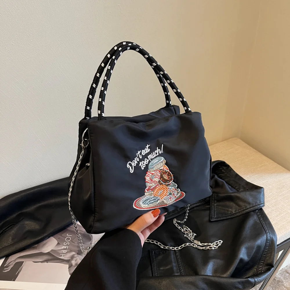 

2025 New Nylon Handbag, Shoulder Underarm Bag, Diagonal Cross Tote Bag, Commuter Canvas Bag