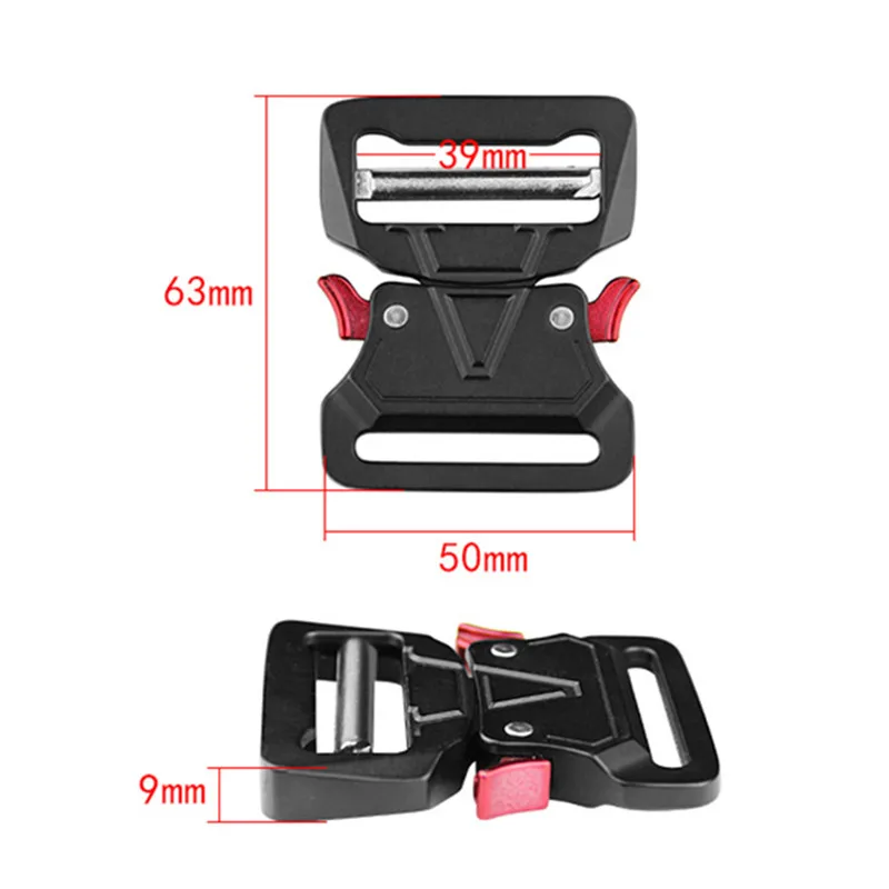 39 50mm Metal Quick Side Release Buckles for Webbing Tactical Belt Safety Strong Hooks Clips DIY Outdoor Luggage Access