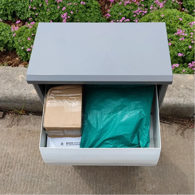 Household express delivery cabinet Outdoor anti-theft storage cabinet Private villa door delivery box Personal anti-rust storage