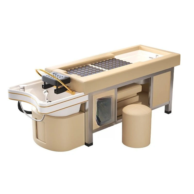 

Electric smokeless moxibustion head and foot therapy integrated bed, beauty salon health center Thai water circulation fu