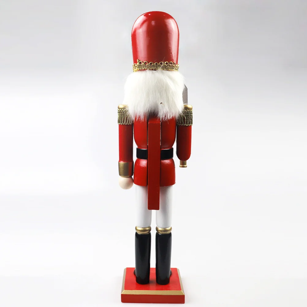 

Wooden Christmas Nutcracker Decoration Hand Painted Soldier Desktop Ornament Xmas Gift Holiday Decor Wood Christmas Nutcrackers