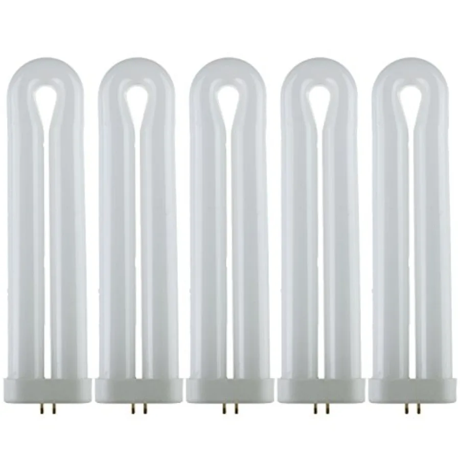 486-SU Fluorescent U-Shaped Light Bulb, 25 Watts, UV Light, 365nm Color Wavelength, GX10q 4-Pin Base, Plug-in, 5, 000 Hour Life