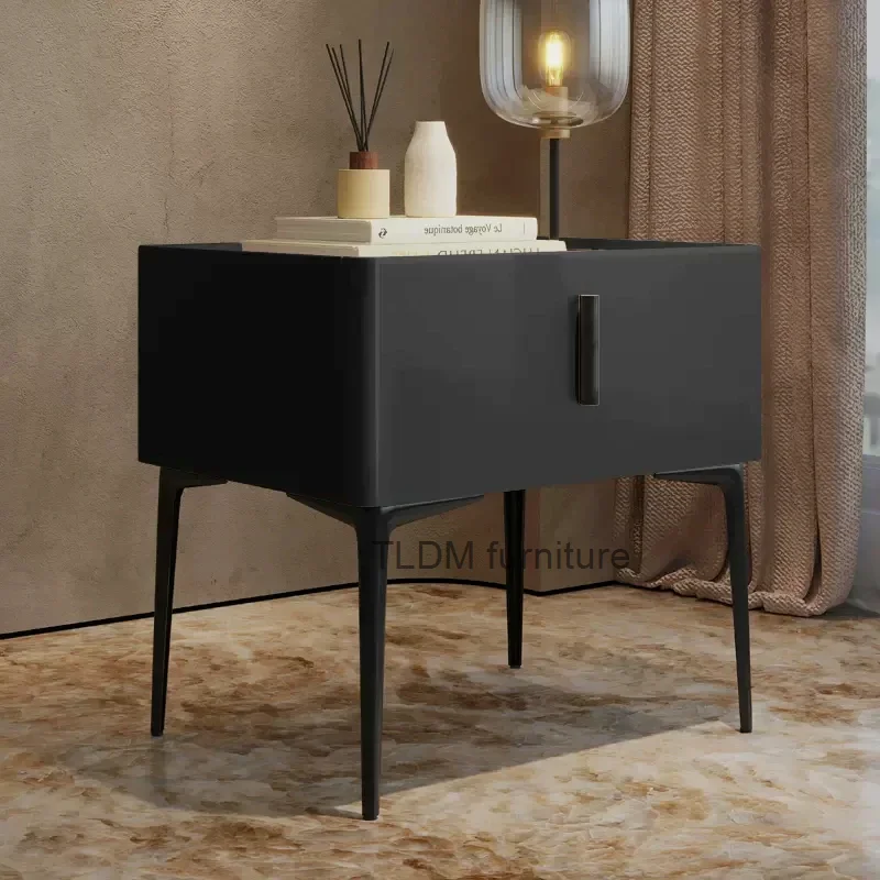 Bedroom Modern Nightstand Nordic Bedside Storage Space Saving Nightstands Minimalist Luxury Mesa De Noche Home Furniture