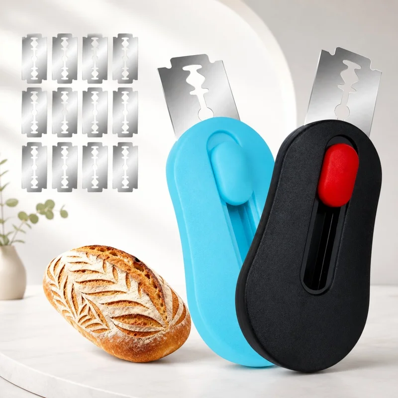 Retractable Bread Lame Dough Scoring Tool Stainless Steel Bread Scoring Knife with Replaceable Blade Pastry Baking Accessories