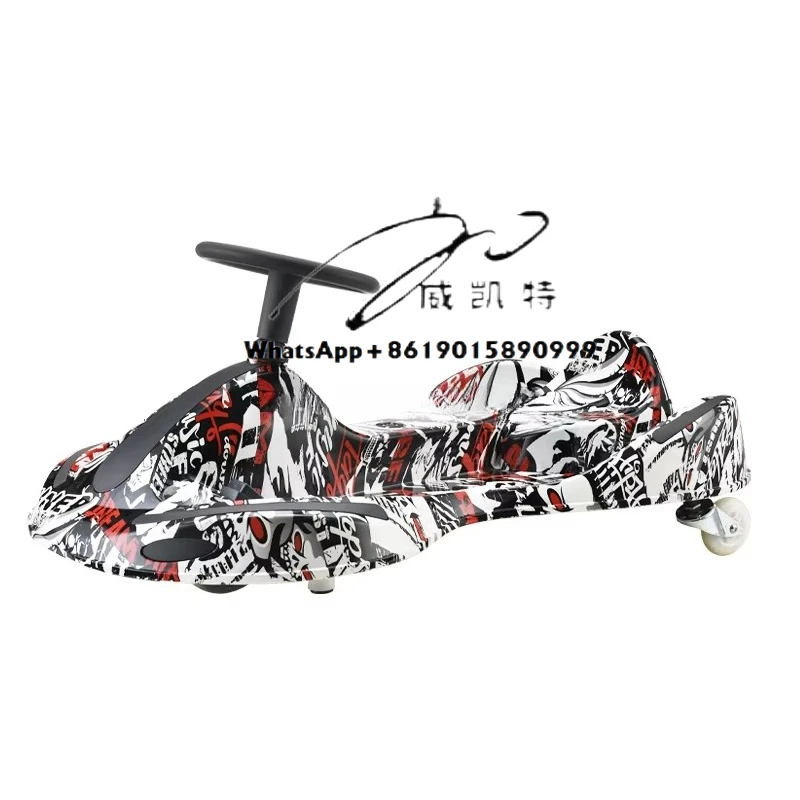 

New Design Electric Drift Scooter Trike for Kids Adults 6.5 Inch Wheels for Bluetooth Speaker Fast High Speed Model Three Wheels