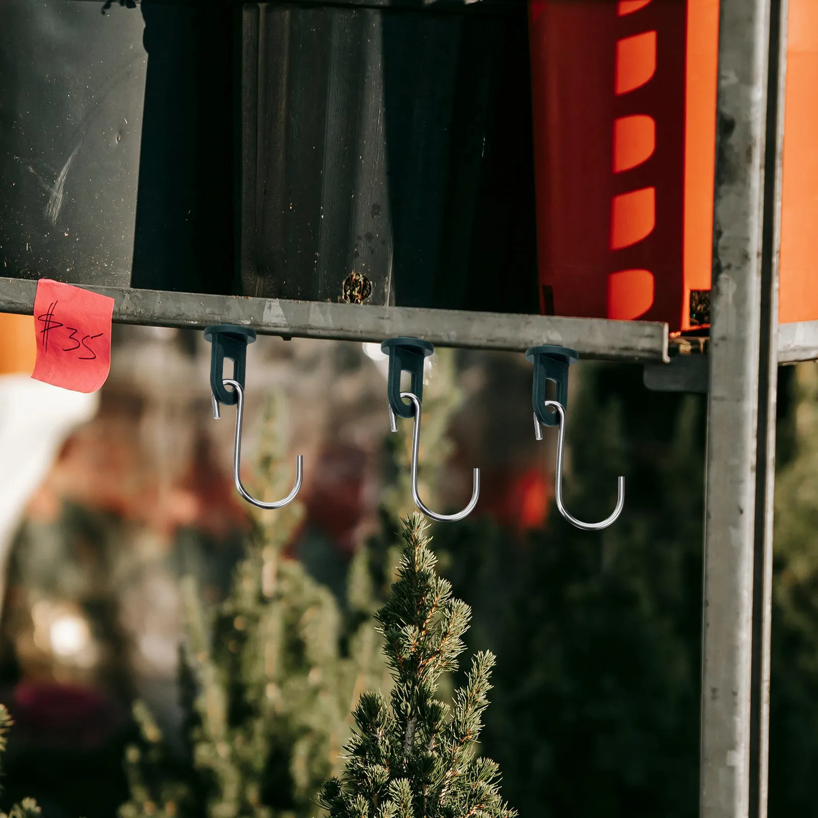 

1Set Greenhouse Twist Tool Plant Holder Hook for Easy Hanging Adjustable Garden Greenhouse Clips Green Accessories