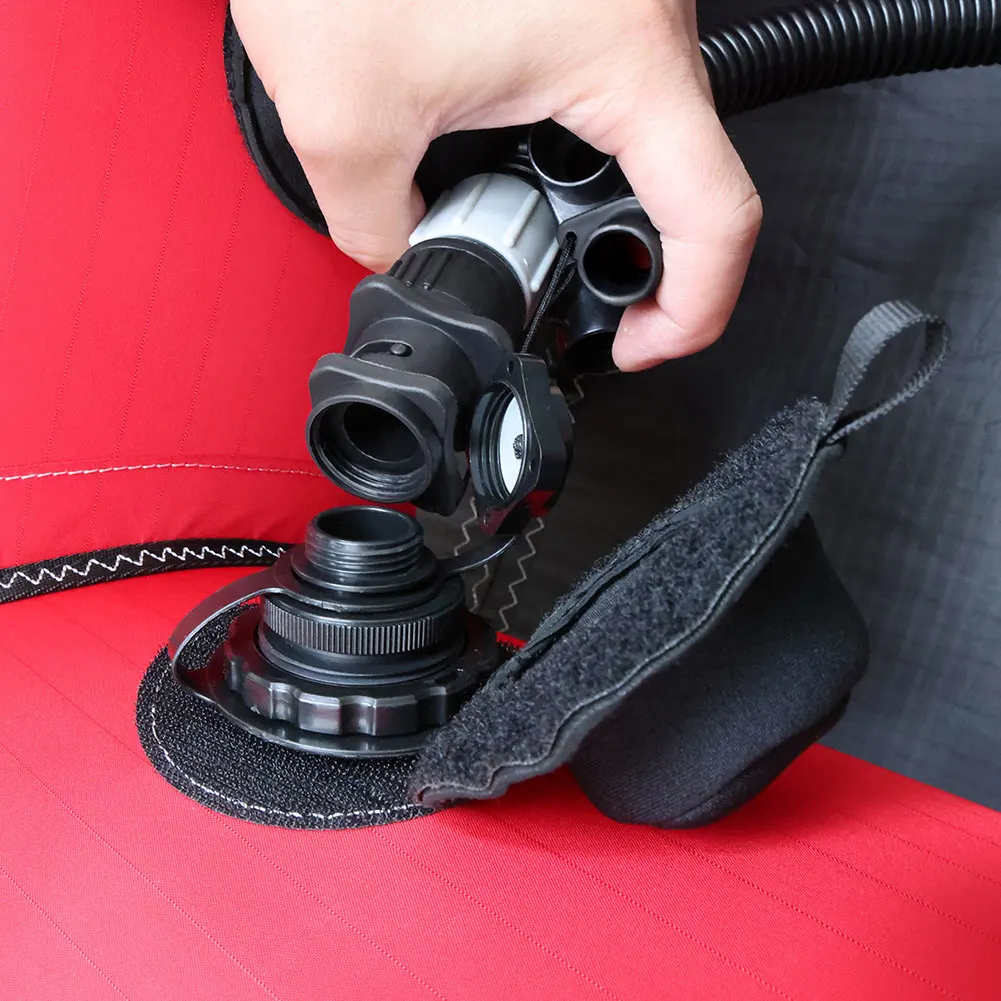 3/4 In1 محول المضخة القابلة للنفخ مع فوهات صمام الهواء موصل مضخة صمام الهواء لقارب قابل للنفخ الوقوف سرير التجديف