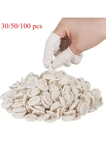 30/50/100pcs Latex Fingertips Protector Gloves Watch Repair Tool Non-slip Anti-static for Watchmaker Kit Rubber Gloves