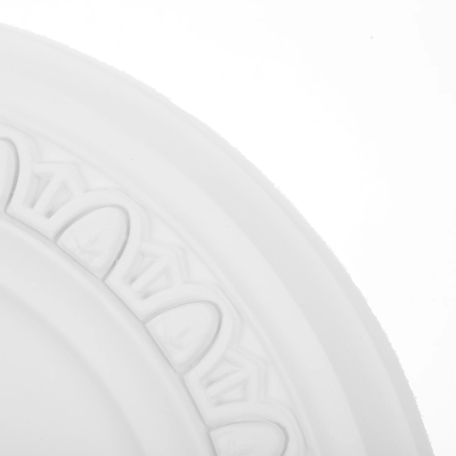 

Waterproof Ceiling 12 Inch Cover Plate PU Round Cover Plate Ceiling Canopy for Pendant DIY Mounting