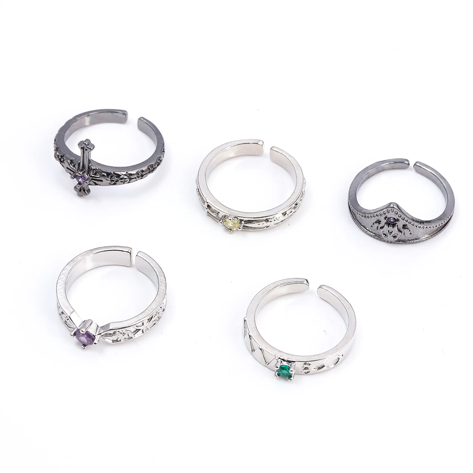 Brdwn HUNTER Feitan Poutoo Chrollo Lucilfer Kurapika GON FREECSS Killua Zoldyck Cosplay Rings view 5