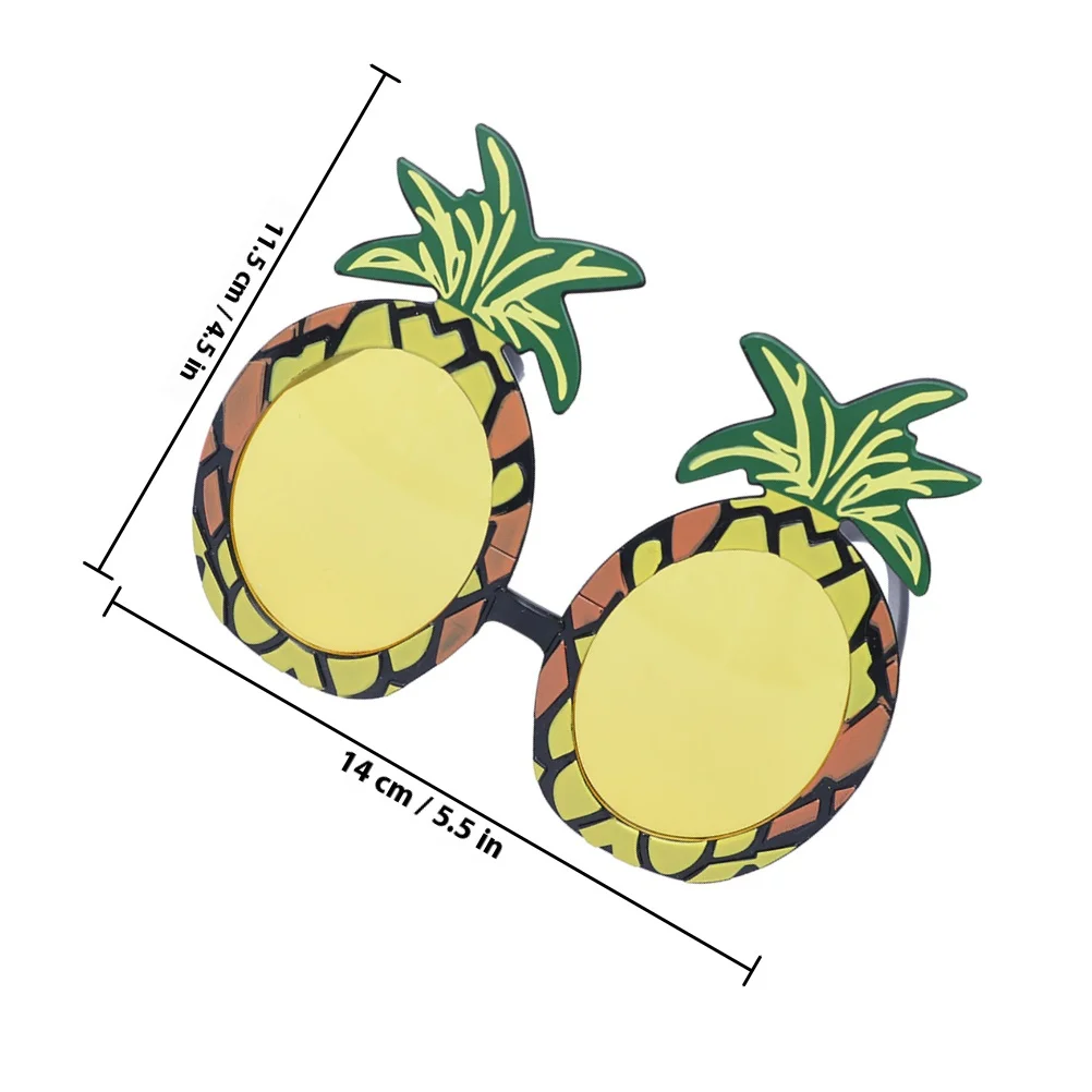 Conjunto de óculos de abacaxi e guirlanda havaiana, 5 peças, lembranças exclusivas para adultos e crianças, aniversário, casamento, celebração, eventos temáticos