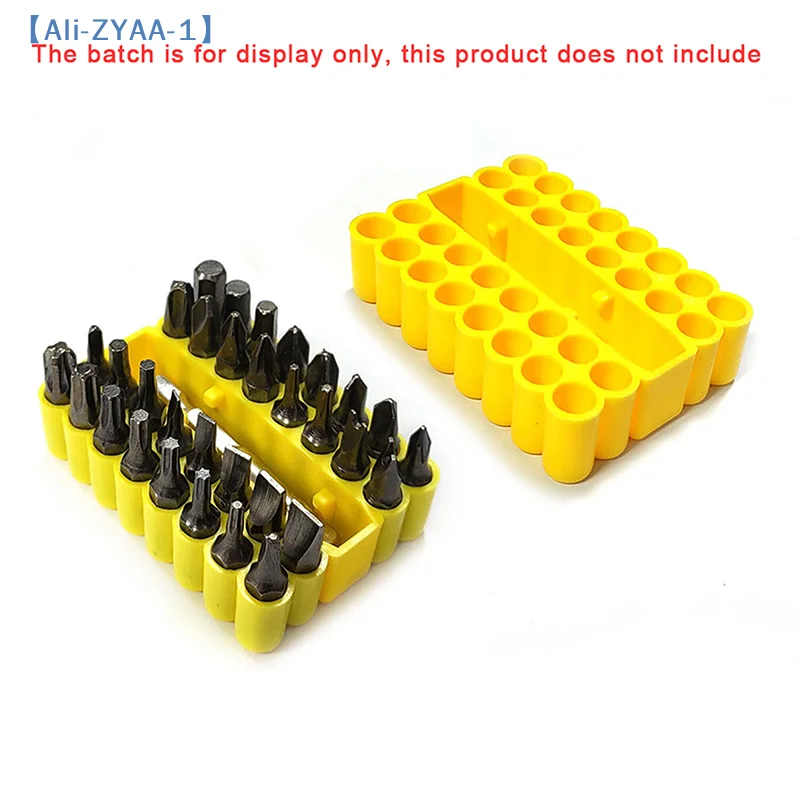 

【ZYAA-1】1/2/5pcs Bit Holder 32 Holes Bit Hex Shank Organiser Screwdriver Bit Holder Drill For 6.35MM Shank Storage Box