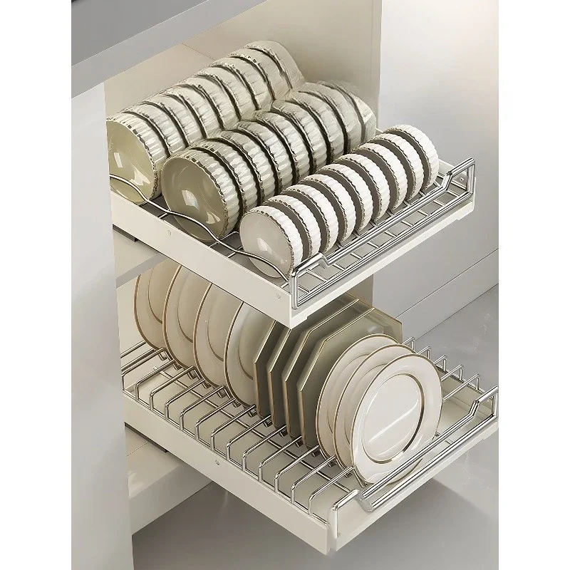 

Japanese Dish Storage Rack Kitchen Shelf Dish Drawer Cupboard Basket