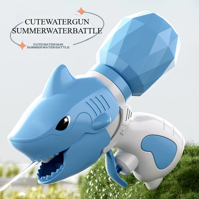 Kid Mini Shark Waterpistool Zomer Zwembad Zwemmen Strand Speelgoed Pistool Spelen Water Spatten Festival Spray Waterpistool