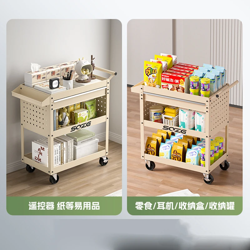 hairdresser trolley Coffee shop books greenery household industrial style movable storage storage tools handcart salon furniture