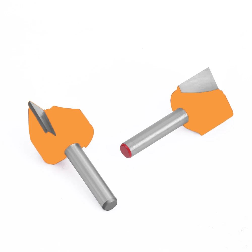 1PC 1/4" 6.35MM Shank Milling Cutter Wood Carving Wood Cleaning Bottom Bit Straight Router Bit Clean Milling Cutter Woodworking