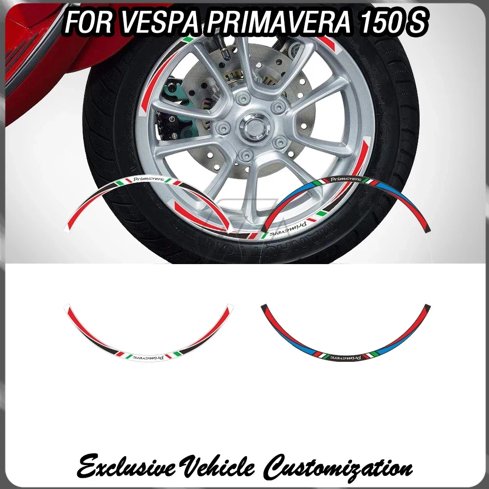 

Для Vespa Primavera 150 S 12-дюймовый колесный скутер, комплект светоотражающих наклеек на обод колеса