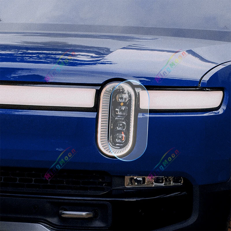 For Rivian R1T 2021 2022 2023 Pre-Cut Paint Protection Film Car Clear Kit Sticker PPF TPU Transparent Headlight Sticker Styling