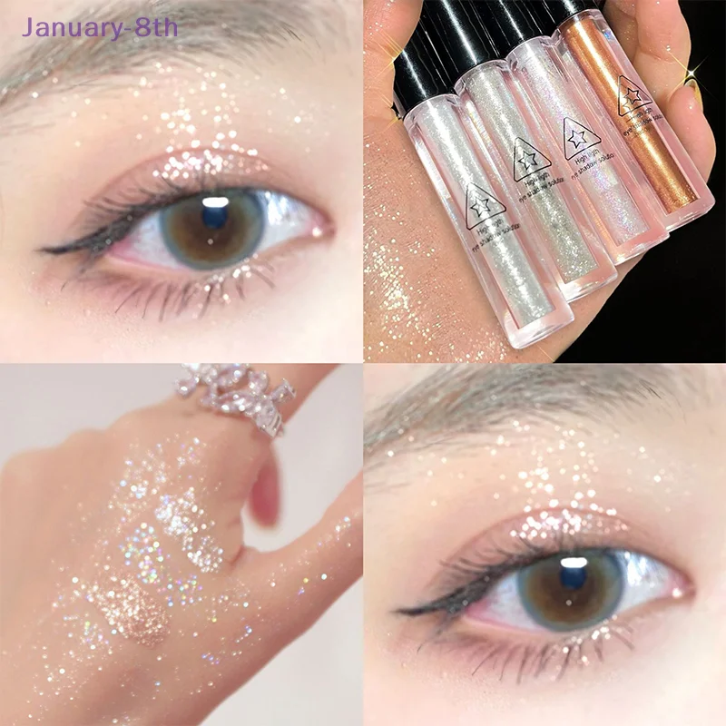 Liquid Eyeshadow Glitter Highlight Pearlescent Cosmetic Shimmer Brighten Lying Silkworm Eye Corner Shiny Eye Beauty Party Makeup