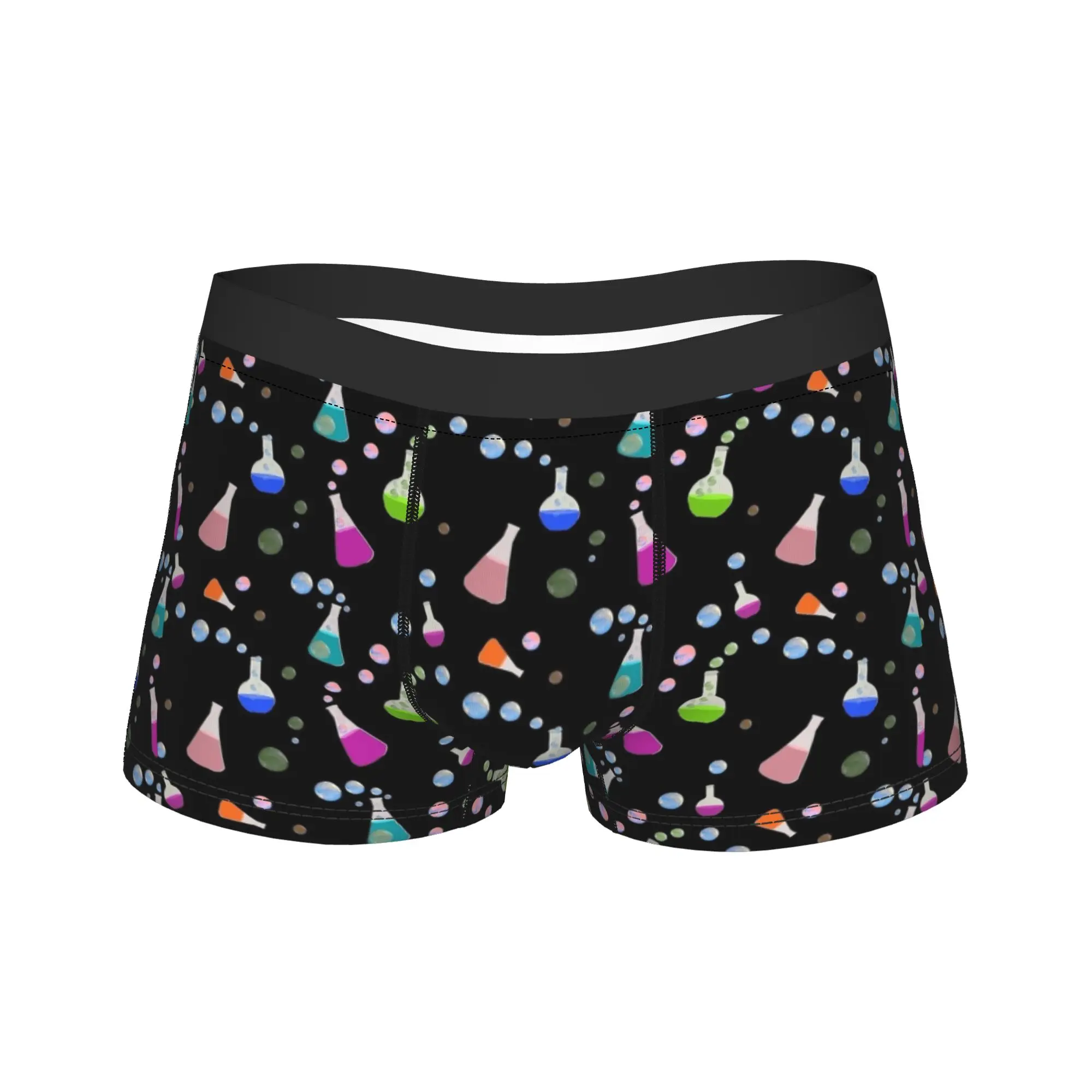 Custom Biology And Chemistry Underwear  Males Boxer Brief Soft Trend Boxershorts High Quality Custom Large Size Panties