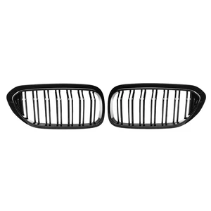 Front Black Black Black Grid, 2-slat, BMW 5, M5, G30, G31, G38, 520i, 530i, 540i, 2017-2020 6 Sales Sales Black Grid - №4